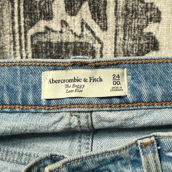 Abercrombie 24 Long Low Rise Wide Leg Jeans - Picture 3 of 7